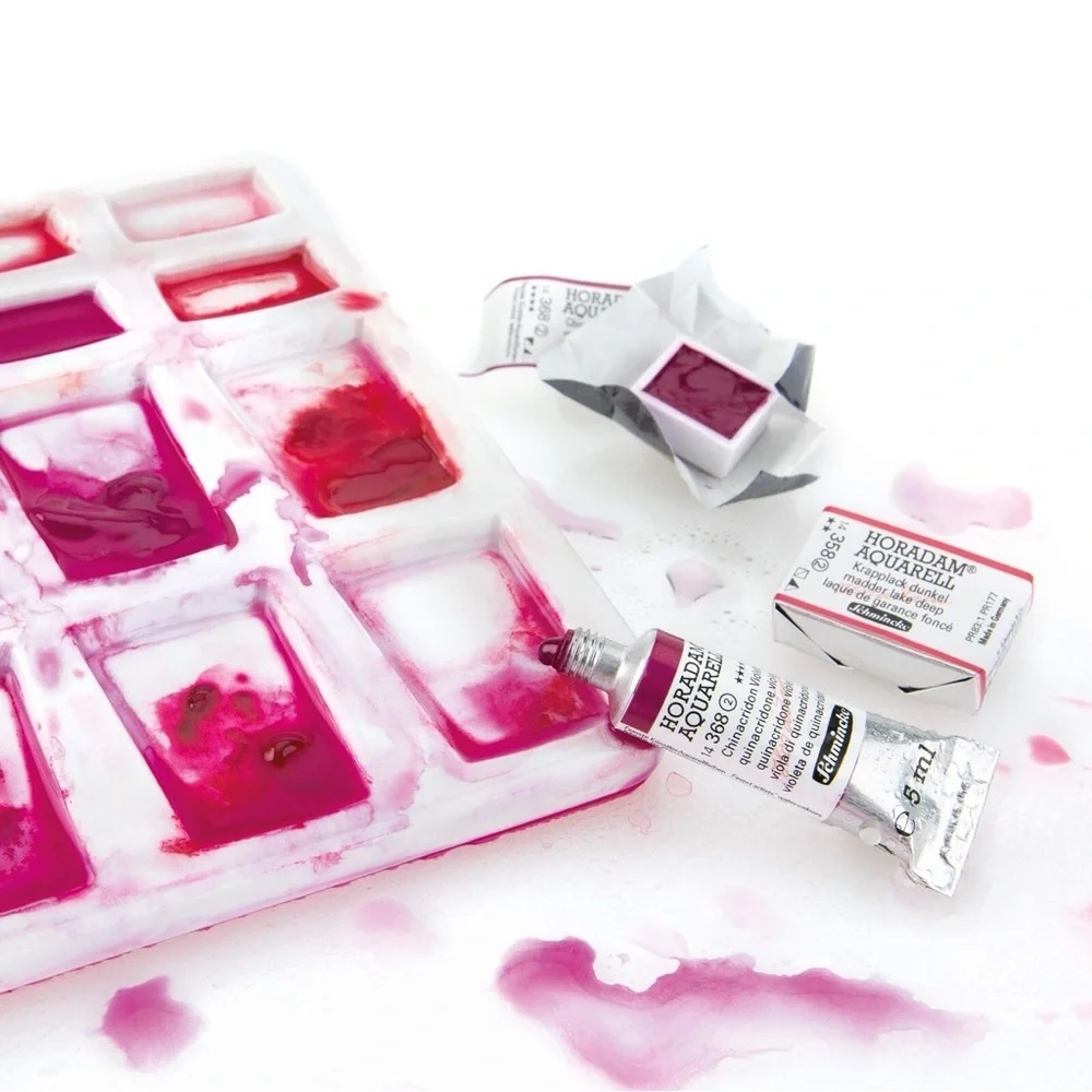 Schmincke - HORADAM AQUARELL Small Color Box with 8 1/2 Pans Watercolor Paint - Picture 12 of 12